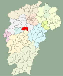 Location in Jiangxi