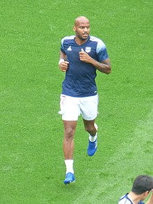 Jimmy Briand en train de courir avec le maillot des Girondins de Bordeaux