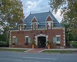 The park's gatehouse