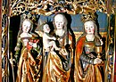 Mittelschrein des spätgotischen Marienaltars von 1511 in der Hospitalkirche