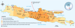 Blambangan on the eastern tip of Java Island in the 16th century during the Mataram Sultanate era in Java