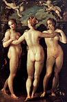 Las tres gracias, Hans von Aachen, 1604