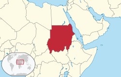 Location of Sudan