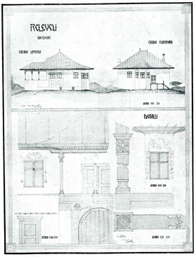 Relevee casei Hagi Prodan, de Toma T. Socolescu (BMCI, 1916).