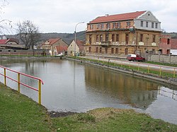 Reservoir in the centre of Mořina