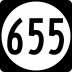 State Route 655 marker