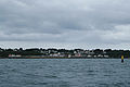 Port-Tudy, le port de l'île de Groix, vu de loin