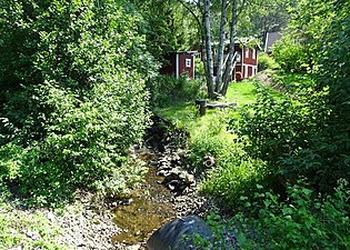 Platsen för Täckeråkers kvarn med Kvarntorpsån.