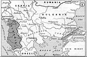 Map with the final territorial modifications; published in the Report of the International Commission on the Balkan Wars, 1914