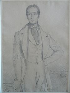 Théodore Chassériau - Retrato de Alphonse de Lamartine - 1844