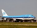 KLM's (PH-BUN) Boeing 747 fly på Schiphol Airport i Amsterdam