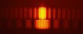 Two double-slit patterns in sodium light