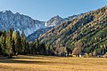 English: Bodental with guesthouse Bodenbauer and Vertatscha Deutsch: Bodental mit Gasthaus Bodenbauer und Vertatscha