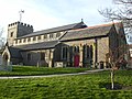 View of St Nicholas Church from the graveyard