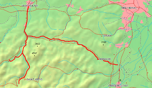 レオバースドルフ線の路線図