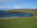 Aith Voe bay and Aith Ness peninsula