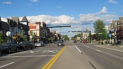 Looking east along Main Street (M-32)