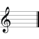 C Major key signature