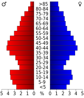 Bevolkingspiramide Ottawa County