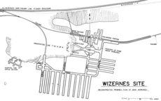 Plan of the Wizernes complex as built by September 1944[11]