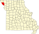 A state map highlighting Holt County in the northwestern part of the state.