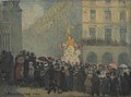 La Place des Pyramides le 16 mai 1916 par Angèle Delasalle.