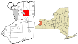 Location in Erie County and the state of New York.