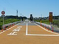 BRTでの復旧にあたり、線路敷がバス専用道路に転用された（最知駅付近）