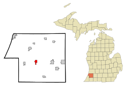 Location of Lawrence, Michigan