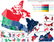 2020 Conservative Party of Canada Leadership Election, Round 1