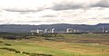 Infilling a mine near Most. In the foreground: the site of the old town