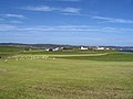 Ham on Bressay with Shetland Mainland on the background