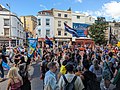 Mr Leather UK and the Leather pride flag at Bristol Pride 2022