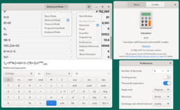 GNOME Calculator 40 in modalità avanzata