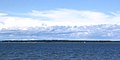 L'île de Caraquet vue du village de Bas-Caraquet.