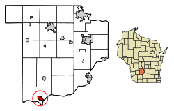 Location of Spring Green in Sauk County, Wisconsin.