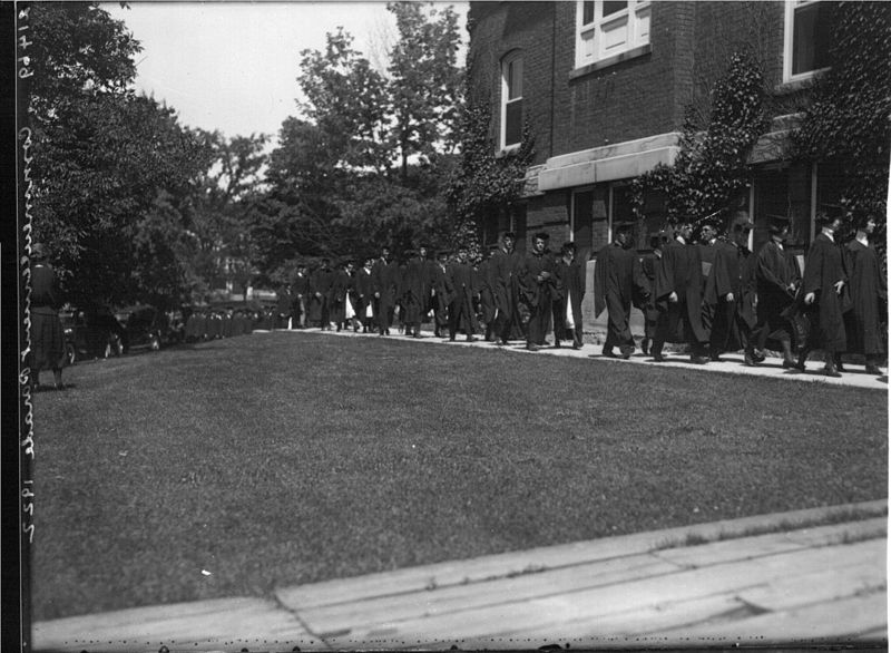 File:Faculty procession at commencement 1922 (3190724627).jpg