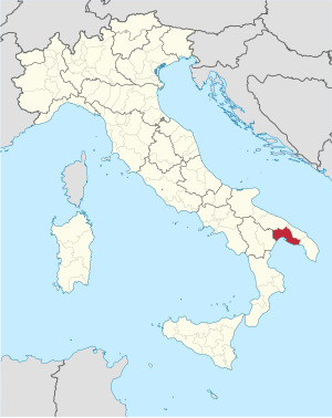 Cherta de la provinzia de Taranto