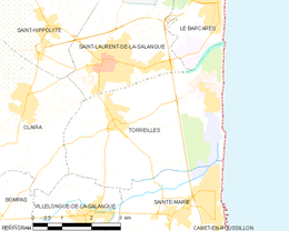 Torreilles - Localizazion