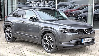 Mazda MX-30 e-Skyactiv R - right front view