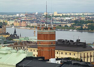 Tornet sett från Katarina kyrka.