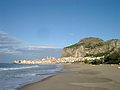 Plage de Cefalù.