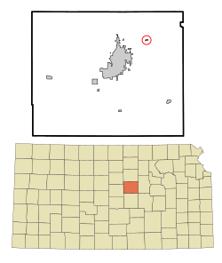 Location within Saline County and Kansas