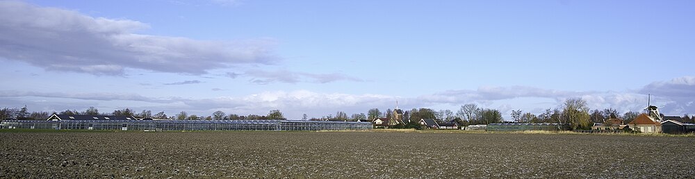 Panorama over Zandeweer vanuit het zuiden