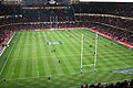 Image 21Millennium Stadium, Cardiff, Wales prior to a Wales vs England Six Nations Championship game. The annual rugby union tournament (which includes Scotland and Ireland) takes place over six weeks from late January/early February to mid March. (from Culture of the United Kingdom)