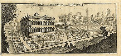 Le jardin botanique en 1780.