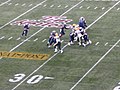 Image 4Montreal Alouettes quarterback Anthony Calvillo looks down field with the ball during the 93rd Grey Cup game at BC Place. (from Canadian football)