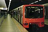 A Brussels Metro train at Rogier station