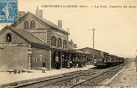 Intérieur de la gare, au temps de la Compagnie du Nord