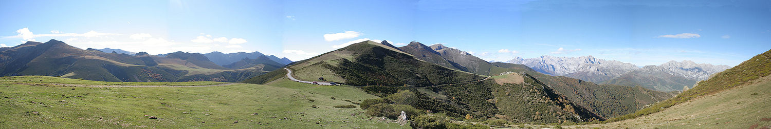 Picos de Europe ter hoogte van "San Glorio", 1608 meter boven de zeespiegel